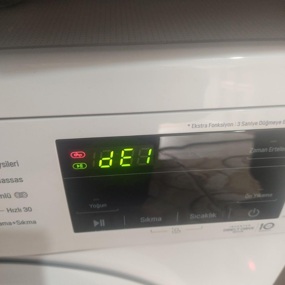 çamaşır makinesi teknik servis sonrası çektiğimiz fotoğraf